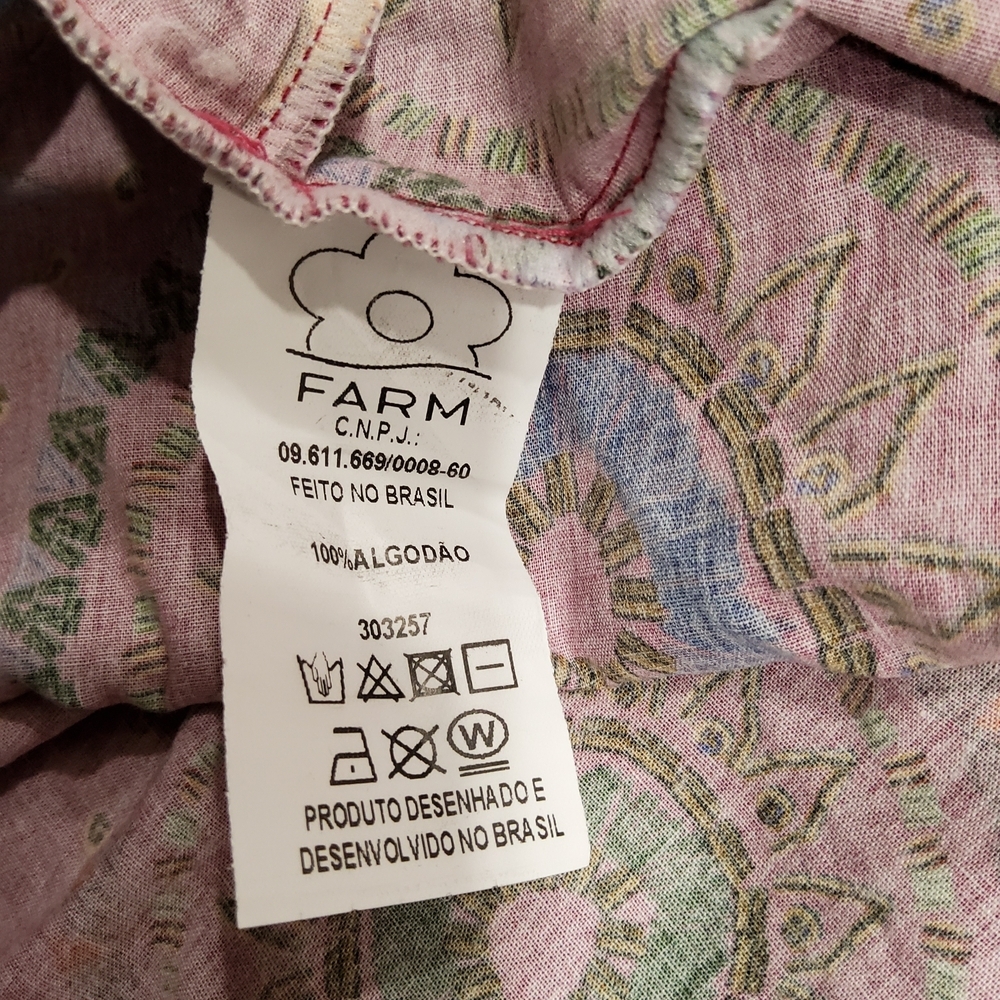 FARM Rio Vibrant Red Patterned Jumpsuit - Picture 12 of 13